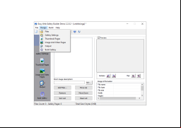 Easy Web Gallery Builder - design-menu
