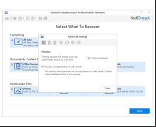 EasyRecovery Professional - settings