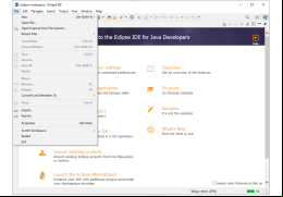 Eclipse IDE for Java EE Developers - file-menu