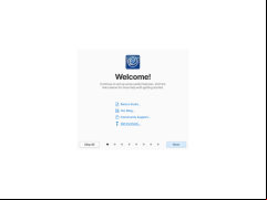 elementary OS - welcome-screen