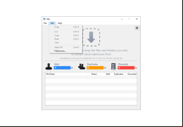 eMail Extractor - edit-menu