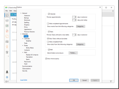 EssentialPIM Free - today-settings