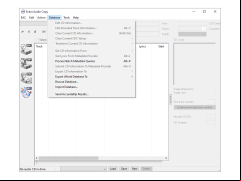 Exact Audio Copy - database-menu