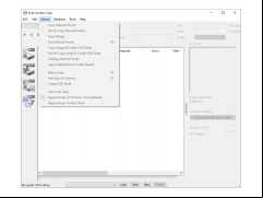 Exact Audio Copy - actions-menu