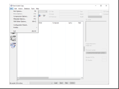 Exact Audio Copy - menu