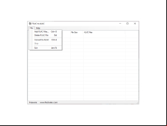 FLAC to ALAC - file-menu