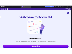 FM Radio Player - welcome-screen