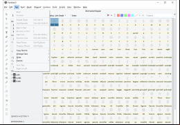 FontLab - text-menu