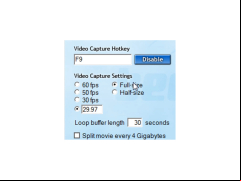 Fraps - video-capture-settings