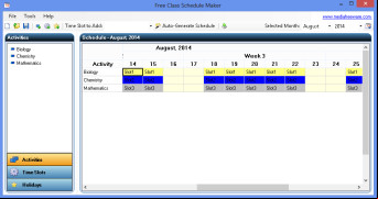 Free Class Schedule Maker screenshot 1