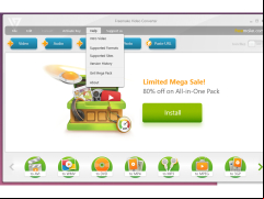 Free Easy MP4 to MP3 Converter - help-menu