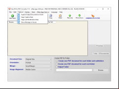 Free JPG To PDF Converter - options