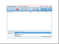 Free PDF to Word Converter - output-format