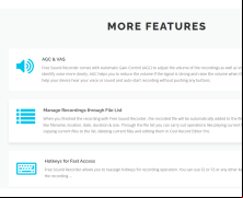 Free Sound Recorder - more-features