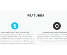 Free Sound Recorder - features