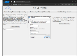 FreeNet - preferences
