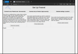 FreeNet - welcome-screen