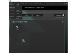Game Maker - file-menu