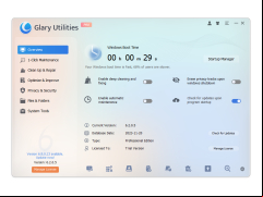 Glary Utilities Pro - main-screen