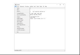 Gnuplot - file-menu