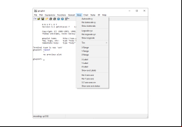 Gnuplot - axe-menu