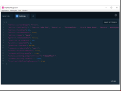 GraphQL Playground - settings
