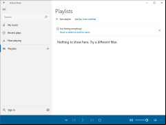Groove Music - playlists