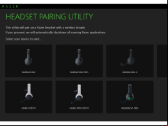 Headset Pairing Utility - main-screen