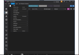 Helium Music Manager - tools-menu