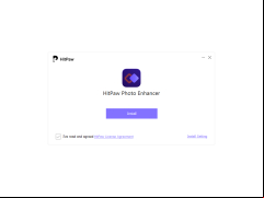 HitPaw Photo Enhancer - welcome-install