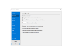 Honeycam - recording-settings