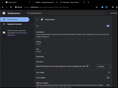 Hover Zoom+ - settings