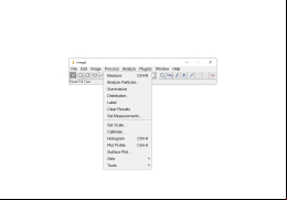 ImageJ - analyze-menu