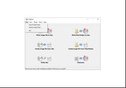 ImgBurn - file-menu
