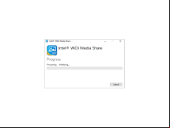 Intel WiDi Media Share - initializing