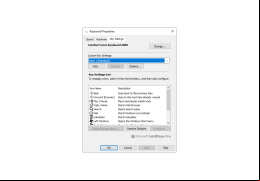 IntelliType Pro - key-settings