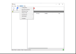 IZArc2Go - options-menu