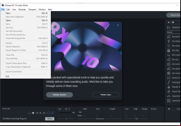 iZotope RX 9 Standard Audio Editor - file-menu
