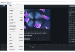 iZotope RX 9 Standard Audio Editor - modules-menu