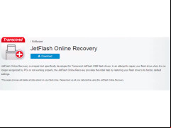 JetFlash Recovery Tool - about-application