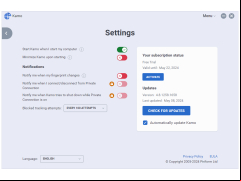 Kamo - settings-in-application