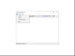 Key Manager - file-menu