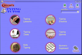 Kirans Typing Tutor screenshot 1