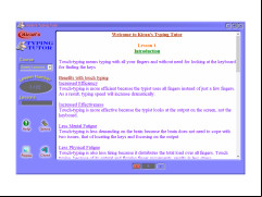 Kirans Typing Tutor - first-lesson