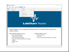 LabChart Reader - preferences