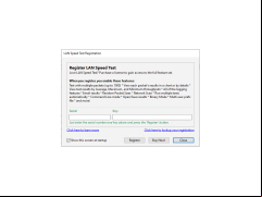 LAN Speed Test - registration