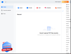 LightPDF - languages