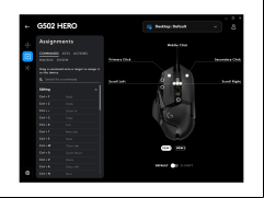 Logitech G HUB - mouse-settings