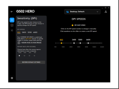 Logitech G HUB - sensitivity
