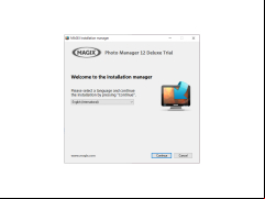 MAGIX Photo Manager deluxe - welcome-screen-setup